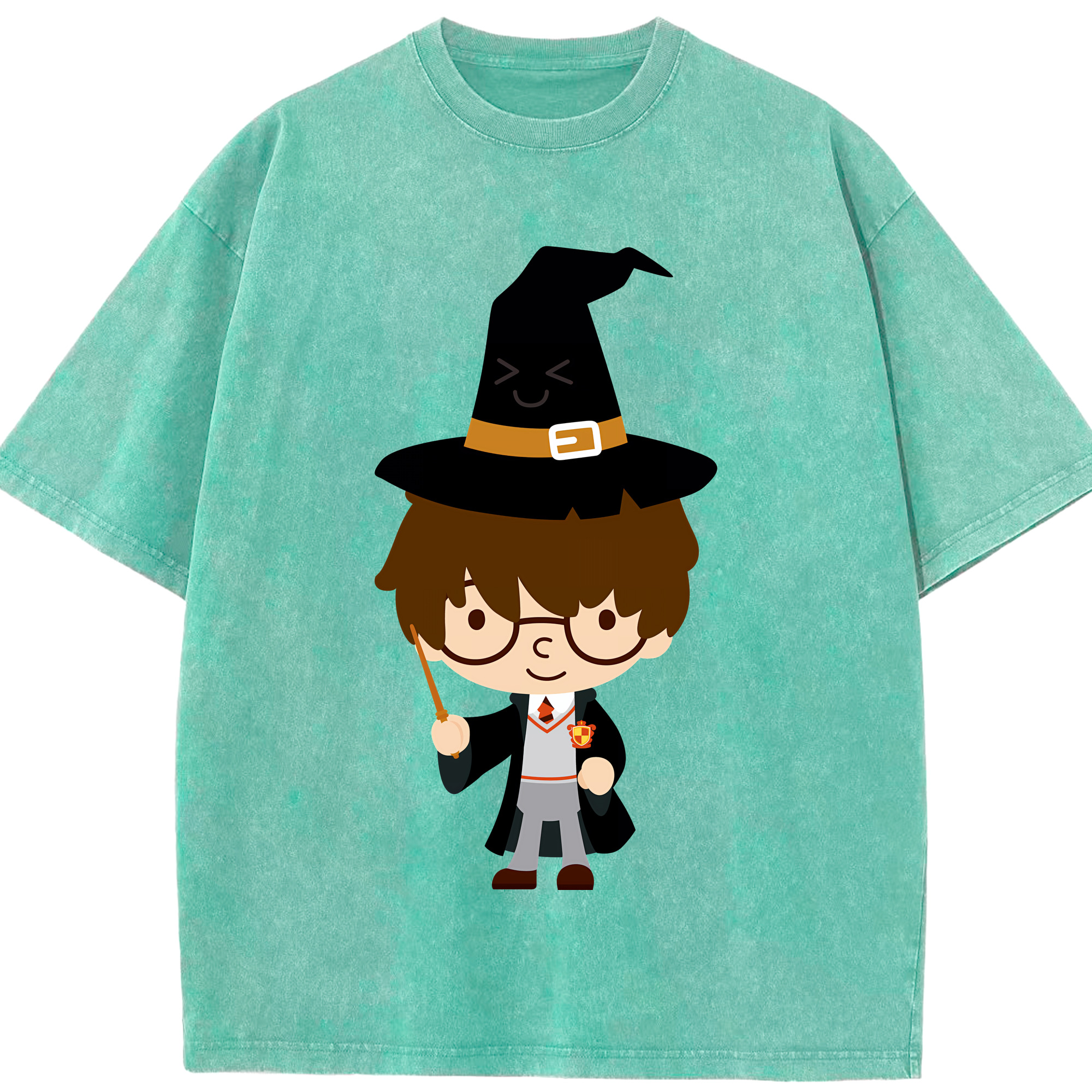 （画像用） Harry Potter ハリー・ポッターシリーズ 綿100% ヴィンテージ風 半袖Tシャツ（フロントプリント）